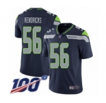 Men's Seattle Seahawks #56 Mychal Kendricks Navy Blue Team Color Vapor Untouchable Limited Player 100th Season Football Jersey