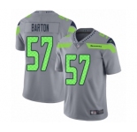 Men's Seattle Seahawks #57 Cody Barton Limited Silver Inverted Legend Football Jersey