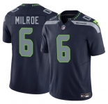 Men's Seattle Seahawks #6 Jalen Milroe Navy 2025 F.U.S.E. Vapor Limited Football Stitched Jersey