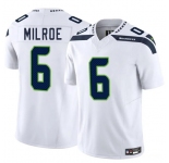 Men's Seattle Seahawks #6 Jalen Milroe White 2025 F.U.S.E. Vapor Limited Football Stitched Jersey