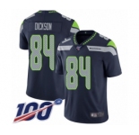 Men's Seattle Seahawks #84 Ed Dickson Navy Blue Team Color Vapor Untouchable Limited Player 100th Season Football Jersey