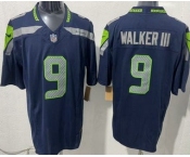 Men's Seattle Seahawks #9 Kenneth Walker III Limited Navy FUSE Vapor Jerseys
