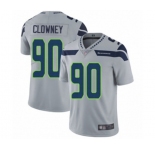 Men's Seattle Seahawks #90 Jadeveon Clowney Grey Alternate Vapor Untouchable Limited Player Football Jersey