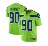 Men's Seattle Seahawks #90 Jadeveon Clowney Limited Green Rush Vapor Untouchable Football Jersey