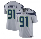 Men's Seattle Seahawks #91 Byron Murphy II Gray 2024 Draft Vapor Limited Football Stitched Jersey
