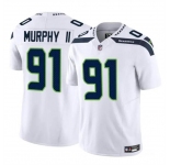 Men's Seattle Seahawks #91 Byron Murphy II White 2024 Draft F.U.S.E Vapor Limited Football Stitched Jersey