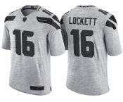 Nike Seattle Seahawks #16 Tyler Lockett 2016 Gridiron Gray II Men's NFL Limited Jersey