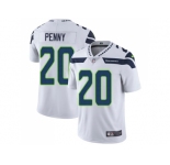 Nike Seattle Seahawks #20 Rashaad Penny White Men Stitched NFL Vapor Untouchable Limited Jersey