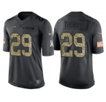 Nike Seattle Seahawks #29 Earl Thomas III Men's Stitched Black NFL Salute to Service Limited Jerseys