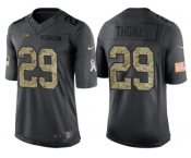 Nike Seattle Seahawks #29 Earl Thomas III Men's Stitched Black NFL Salute to Service Limited Jerseys