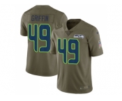 Nike Seattle Seahawks #49 Shaquem Griffin Olive Men Stitched NFL Limited 2017 Salute To Service Jersey