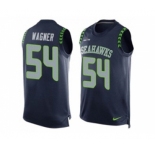 Nike Seattle Seahawks #54 Bobby Wagner Steel Blue Team Color Men's Stitched NFL Limited Tank Top Jersey