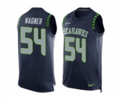 Nike Seattle Seahawks #54 Bobby Wagner Steel Blue Team Color Men's Stitched NFL Limited Tank Top Jersey