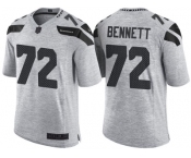 Nike Seattle Seahawks #72 Michael Bennett 2016 Gridiron Gray II Men's NFL Limited Jersey