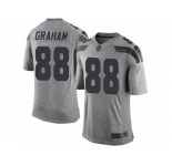 Nike Seattle Seahawks #88 Jimmy Graham Gridiron Gray jerseys(Limited)