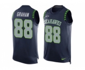 Nike Seattle Seahawks #88 Jimmy Graham Steel Blue Team Color Men's Stitched NFL Limited Tank Top Jersey