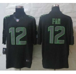 nike nfl jerseys seattle seahawks #12 fan black[nike impact limited]