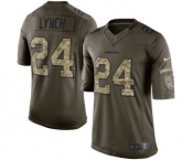 nike nfl jerseys seattle seahawks #24 marshawn lynch army green[nike Limited Salute To Service]