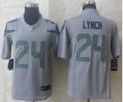 nike nfl jerseys seattle seahawks #24 marshawn lynch grey[nike limited]