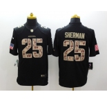 nike nfl jerseys seattle seahawks #25 sherman Black[salute to service limited]