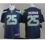 nike nfl jerseys seattle seahawks #25 sherman blue[nike limited]