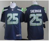nike nfl jerseys seattle seahawks #25 sherman blue[nike limited]