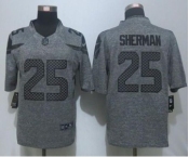 nike nfl jerseys seattle seahawks #25 sherman gray[nike Limited]