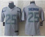 nike nfl jerseys seattle seahawks #25 sherman grey[nike limited]
