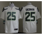 nike nfl jerseys seattle seahawks #25 sherman white[nike limited]