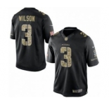 nike nfl jerseys seattle seahawks #3 wilson Black[salute to service limited]