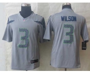 nike nfl jerseys seattle seahawks #3 wilson grey[nike limited]