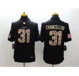 nike nfl jerseys seattle seahawks #31 chancellor Black[salute to service limited]