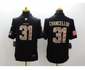nike nfl jerseys seattle seahawks #31 chancellor Black[salute to service limited]