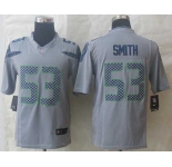 nike nfl jerseys seattle seahawks #53 smith grey[nike limited]