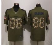 nike nfl jerseys seattle seahawks #88 graham army green[nike Limited Salute To Service]
