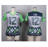 Women Nike Seattle Seahawks #12 fan jerseys[Style Noble Fashion]