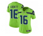 Women Nike Seattle Seahawks #16 Tyler Lockett Vapor Untouchable Limited Green NFL Jersey