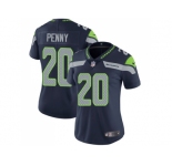 Women Nike Seattle Seahawks #20 Rashaad Penny Steel Blue Team Color Stitched NFL Vapor Untouchable Limited Jersey