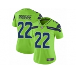 Women Nike Seattle Seahawks #22 C. J. Prosise Vapor Untouchable Limited Green NFL Jersey