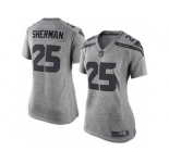 Women Nike Seattle Seahawks #25 Richard Sherman Gray Stitched Gridiron