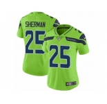 Women Nike Seattle Seahawks #25 Richard Sherman Vapor Untouchable Limited Green NFL Jersey