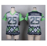 Women Nike Seattle Seahawks #25 sherman jerseys[Style Noble Fashion]