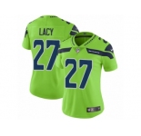 Women Nike Seattle Seahawks #27 Eddie Lacy Vapor Untouchable Limited Green NFL Jersey