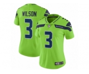 Women Nike Seattle Seahawks #3 Russell Wilson Vapor Untouchable Limited Green NFL Jersey