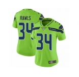 Women Nike Seattle Seahawks #34 Thomas Rawls Vapor Untouchable Limited Green NFL Jersey