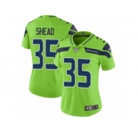 Women Nike Seattle Seahawks #35 DeShawn Shead Vapor Untouchable Limited Green NFL Jersey