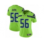 Women Nike Seattle Seahawks #56 Cliff Avril Vapor Untouchable Limited Green NFL Jersey