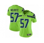 Women Nike Seattle Seahawks #57 Michael Wilhoite Vapor Untouchable Limited Green NFL Jersey