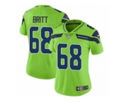 Women Nike Seattle Seahawks #68 Justin Britt Vapor Untouchable Limited Green NFL Jersey