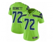 Women Nike Seattle Seahawks #72 Michael Bennett Vapor Untouchable Limited Green NFL Jersey